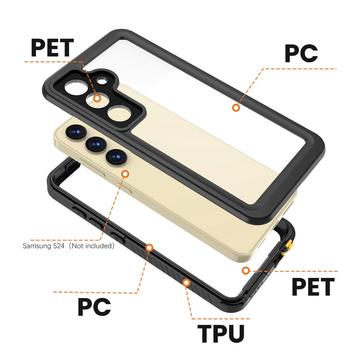 Samsung Galaxy S24+ Redpepper FS IP68 Vandtæt Cover - Sort