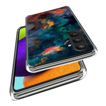 Samsung Galaxy S24+ Stilfuld Ultra-Slim TPU Cover - Farverige Skyer