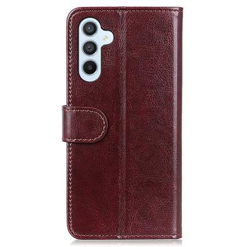 Samsung Galaxy S24+ Pung Taske med Magnetisk Lukning - Brun