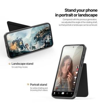 Samsung Galaxy S25 Dux Ducis Rafi II Magnetisk etui med kickstand og kortholdere - Sort