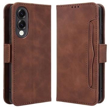 Samsung Galaxy S25 Edge Kortholder Pung Etui - Brun