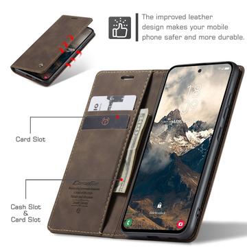 Samsung Galaxy S25 Edge Caseme 013 Series Pung - Kaffe