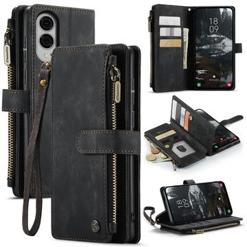 Samsung Galaxy S25 Edge Caseme C30 Multifunktionel Pung - Sort