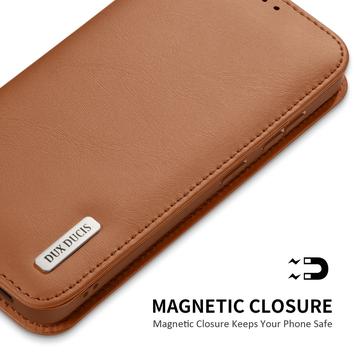 Samsung Galaxy S25 Edge Dux Ducis Hivo Læderpung - Brun
