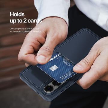 Samsung Galaxy S25 Edge Dux Ducis Rafi II magnetisk cover med kickstand og kortholdere - Blå