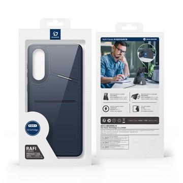 Samsung Galaxy S25 Edge Dux Ducis Rafi II magnetisk cover med kickstand og kortholdere - Blå