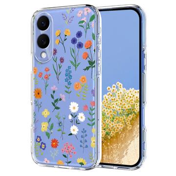 Samsung Galaxy S25 Edge TPU-cover med blomstermønster - tusindfryd