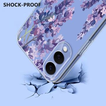 Samsung Galaxy S25 Edge TPU-cover med blomstermønster - Blåregn