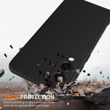 Samsung Galaxy S25 Edge Liquid Silikone Cover - MagSafe Kompatibel - Sort