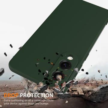 Samsung Galaxy S25 Edge Liquid Silikone Cover - MagSafe Kompatibel - Mørkegrøn