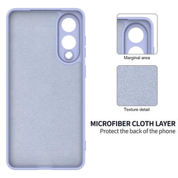 Samsung Galaxy S25 Edge Flydende silikone cover med håndrem - Lilla