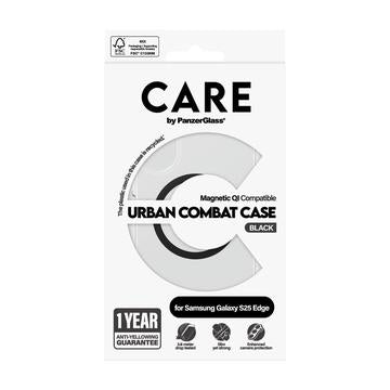 Samsung Galaxy S25 Edge PanzerGlass Care Transparent Urban Combat Cover - MagSafe-kompatibel - Sort