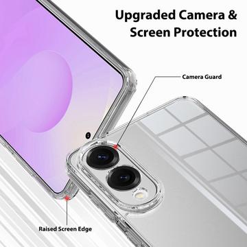 Samsung Galaxy S25 Edge Ridsefast Hybrid Cover - Gennemsigtig