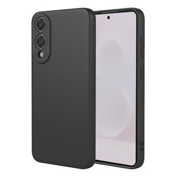 Samsung Galaxy S25 Edge stødsikkert silikon cover - sort