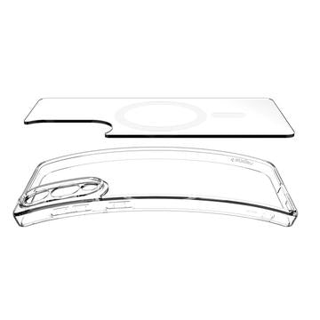 Samsung Galaxy S25 Edge Spigen Ultra Hybrid Mag Cover - Hvid / Klar