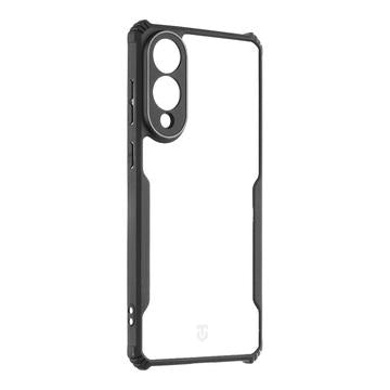 Samsung Galaxy S25 Edge Tactical Quantum Stealth-Cover med forstærkede hjørner - klar / sort