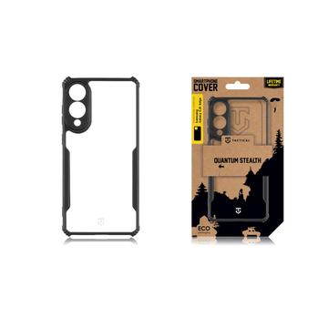 Samsung Galaxy S25 Edge Tactical Quantum Stealth-Cover med forstærkede hjørner - klar / sort