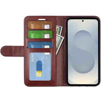 Samsung Galaxy S25 Edge Pung med Magnetisk Lukning - brun
