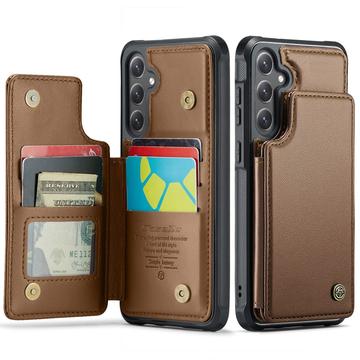 Samsung Galaxy S25 FE Caseme C22-etui RFID-kortpung - brun
