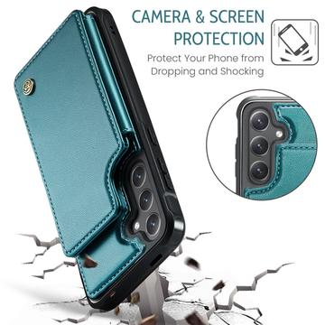 Samsung Galaxy S25 FE Caseme C22-etui RFID-kortpung - grøn