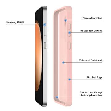 Samsung Galaxy S25 FE Dux Ducis Yind Hybrid Cover - MagSafe-kompatibel - Lysepink