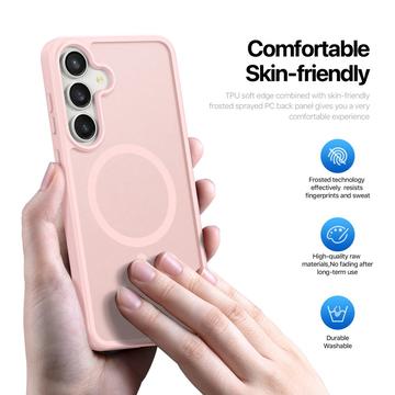 Samsung Galaxy S25 FE Dux Ducis Yind Hybrid Cover - MagSafe-kompatibel - Lysepink