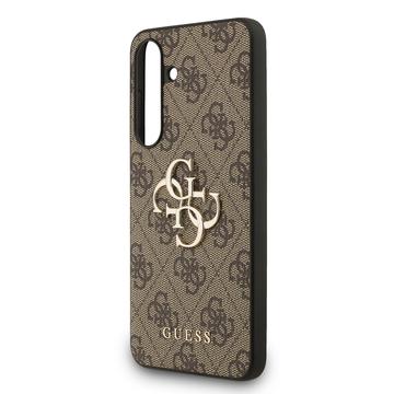 Samsung Galaxy S25 FE Guess 4G Big Metal Logo Hybrid Cover - Brun