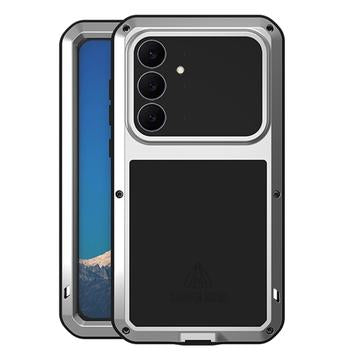 Samsung Galaxy S25 FE Love Mei Powerful Hybrid Cover - Sølv