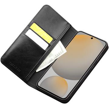 Samsung Galaxy S25 FE Qialino Classic Læderpung - Sort