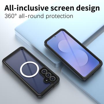 Samsung Galaxy S25 FE Redpepper IP68 Magnetisk Vandtæt Cover - Sort