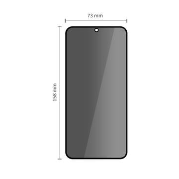 Samsung Galaxy S25 FE Tech-Protect Glass Spy+ Privacy Skærmbeskyttelse Hærdet Glas - 2 stk. - Sort