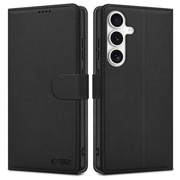 Samsung Galaxy S25 FE Tech-Protect Pungetui med Magnet og Stativ - Sort