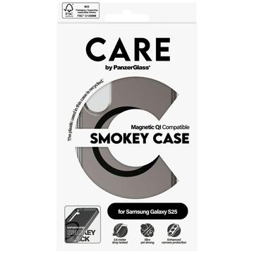 Samsung Galaxy S25 PanzerGlass Care Smokey Urban Combat Cover - MagSafe-kompatibel - Gennemsigtig sort