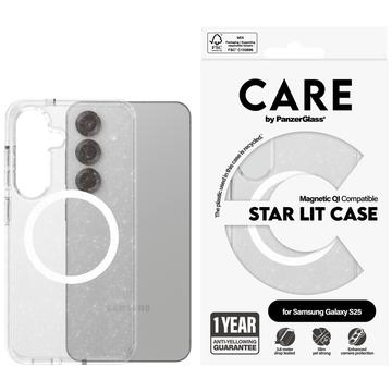 Samsung Galaxy S25 PanzerGlass Care Star Lit Cover - MagSafe-kompatibel - Gennemsigtig hvid