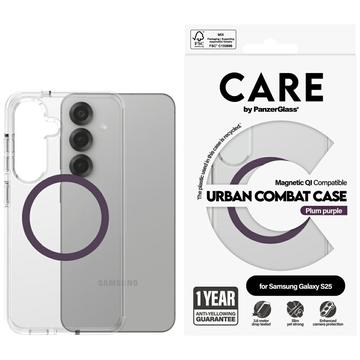Samsung Galaxy S25 PanzerGlass Care Urban Combat Cover - MagSafe-kompatibel - Blomme Lilla
