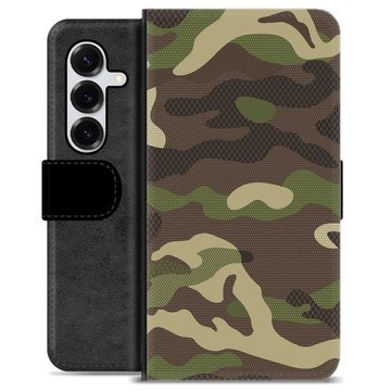 Samsung Galaxy S25+ Premium Flip Cover med Pung - Camo