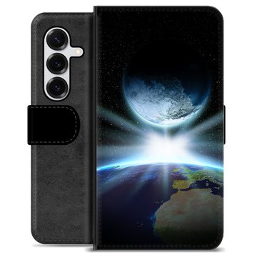 Samsung Galaxy S25+ Premium Flip Cover med Pung - Verdensrum