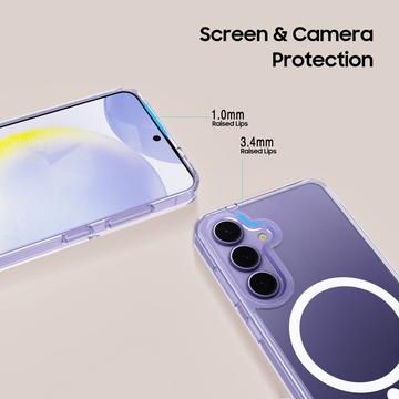 Samsung Galaxy S25 Tech-Protect Flexair Magnetisk Hybrid Cover - Gennemsigtig