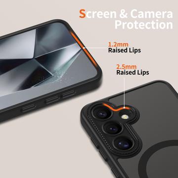 Samsung Galaxy S25 Tech-Protect MagCam Cover - MagSafe-kompatibel - mat sort