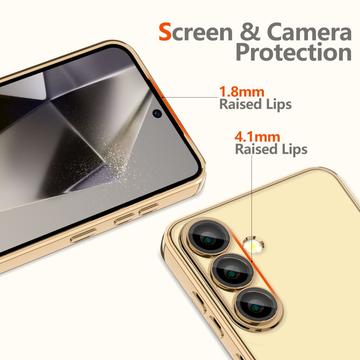 Samsung Galaxy S25 Tech-Protect MagFlex Cover - MagSafe-kompatibelt - Klar / Guld