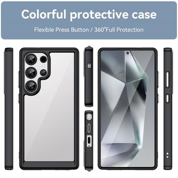 Samsung Galaxy S25 Ultra Anti-Shock Hybrid Cover - Sort
