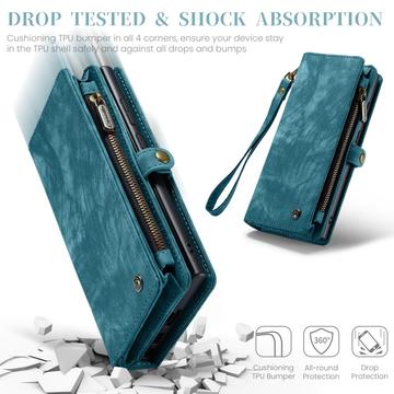 Samsung Galaxy S25 Ultra Caseme 008 2-i-1 Multifunktionel Pung - Blå