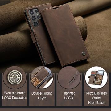 Samsung Galaxy S25 Ultra Caseme 013 Series Pung - Kaffe