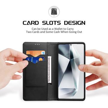 Samsung Galaxy S25 Ultra Dux Ducis Hivo Læderpung - Sort