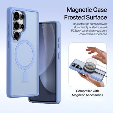 Samsung Galaxy S25 Ultra Dux Ducis Lawa Wallet læderetui m. magnetisk cover - babyblå