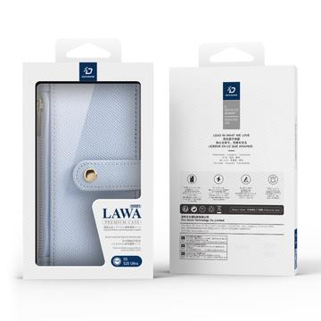 Samsung Galaxy S25 Ultra Dux Ducis Lawa Wallet læderetui m. magnetisk cover - babyblå