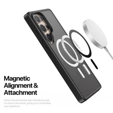 Samsung Galaxy S25 Ultra Dux Ducis Yind Hybrid Cover - MagSafe-kompatibel - Sort