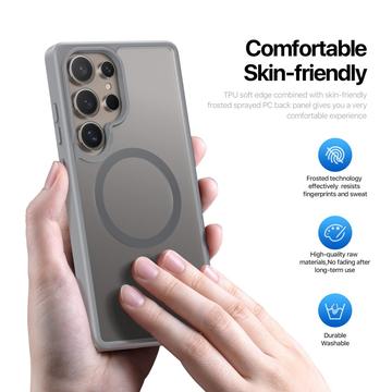 Samsung Galaxy S25 Ultra Dux Ducis Yind Hybrid Cover - MagSafe-kompatibel - Grå
