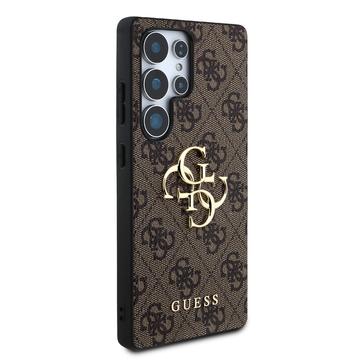 Samsung Galaxy S25 Ultra Guess 4G Big Metal Logo Hybrid Cover - Brun
