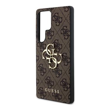 Samsung Galaxy S25 Ultra Guess 4G Big Metal Logo Hybrid Cover - Brun